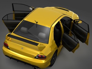 mitsubishi lancer evolution 9 rs 2006 Modèle 3D
