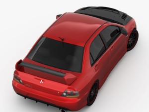 mitsubishi lancer evo 9 carbon 2007 Modelo 3D
