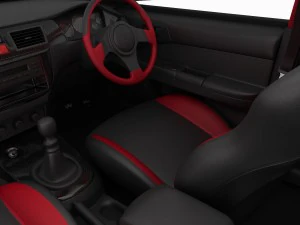 mitsubishi lancer evo 9 carbon 2007 3D Model