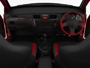 mitsubishi lancer evo 9 carbon 2007 3D Model