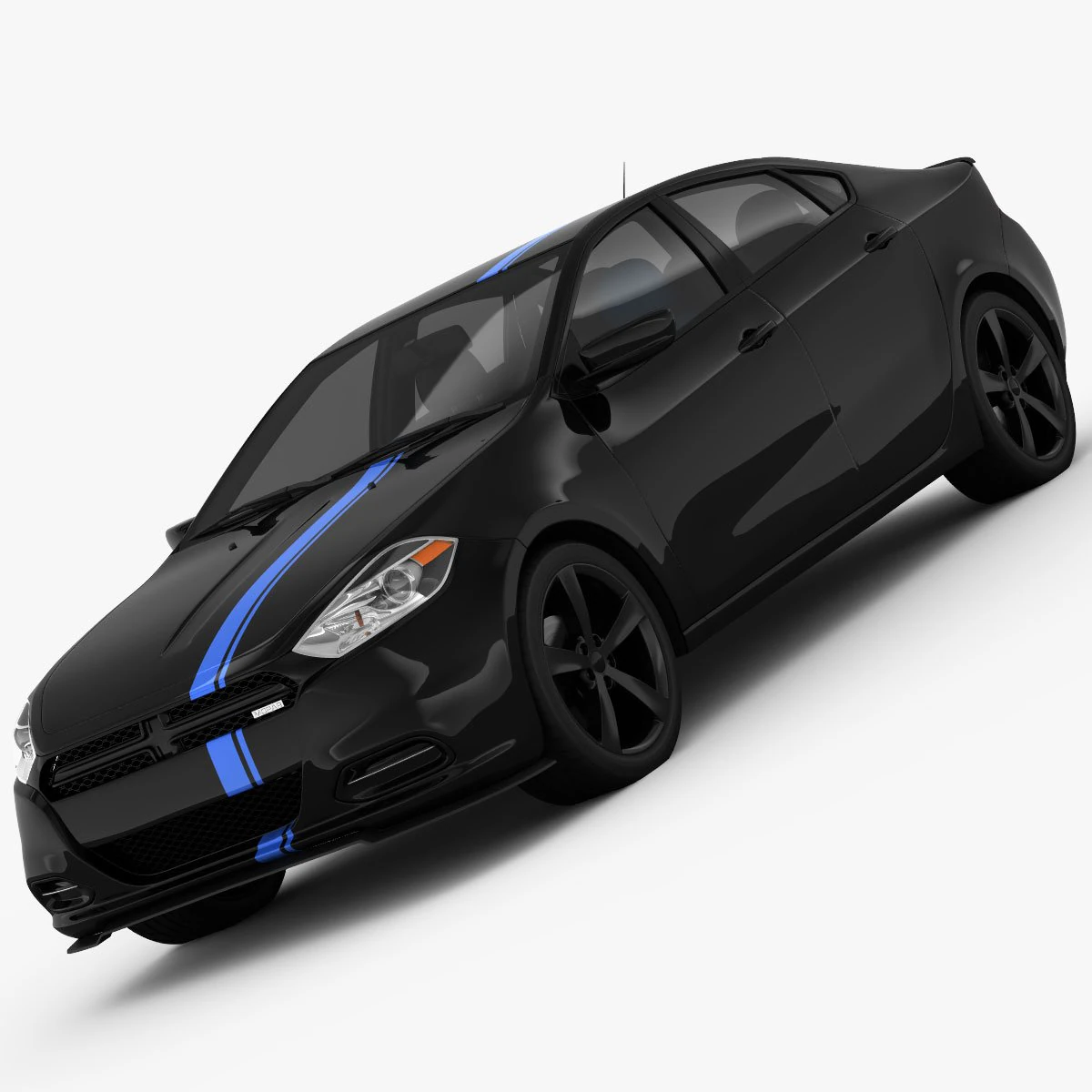 dodge dart mopar 13 2013 3D Model .c4d .max .obj .3ds .fbx .stl .blend 