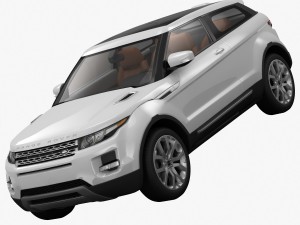 range rover evoque coupe 2011 3D Model