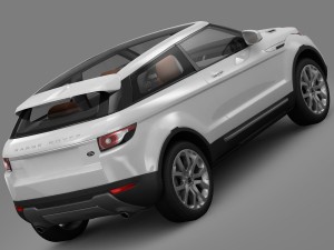 range rover evoque coupe 2011 3D 模型