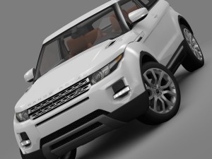 range rover evoque coupe 2011 3D 模型