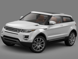 range rover evoque coupe 2011 3D 模型