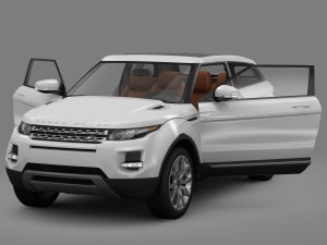 range rover evoque coupe 2011 3D 模型