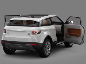 range rover evoque coupe 2011 3D 模型