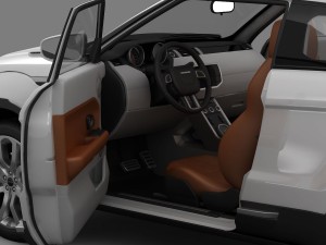 range rover evoque coupe 2011 3D 模型