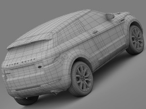 range rover evoque coupe 2011 3D 模型