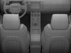 range rover evoque coupe 2011 3D 模型
