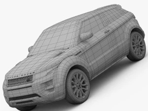 range rover evoque coupe special edition 2012 3D Model