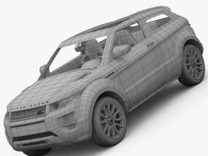 range rover evoque coupe special edition 2012 3D Model