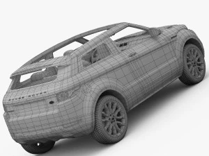 range rover evoque coupe special edition 2012 3D Model