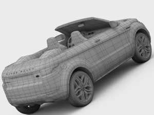 range rover evoque convertible 2013 3Dモデル