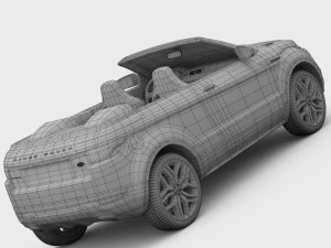 range rover evoque convertible 2013 3D Model