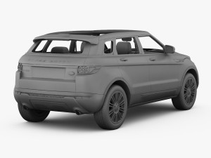 range rover evoque 5-door 2012 Modello 3D
