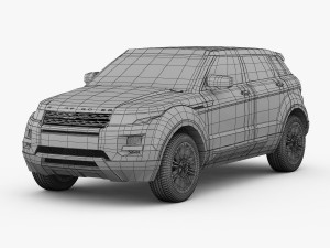 range rover evoque 5-door 2012 Modello 3D