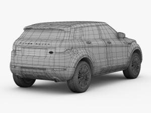 range rover evoque 5-door 2012 Modello 3D