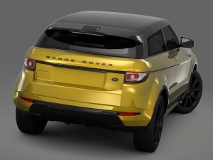 range rover evoque sicilian yellow limited edition 2013 3D-Modell