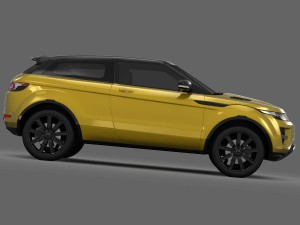 range rover evoque sicilian yellow limited edition 2013 3D-Modell