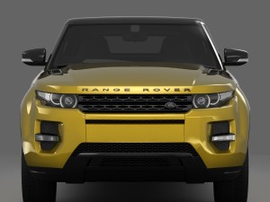 range rover evoque sicilian yellow limited edition 2013 3D-Modell