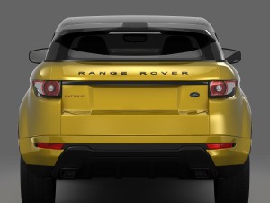range rover evoque sicilian yellow limited edition 2013 3D-Modell
