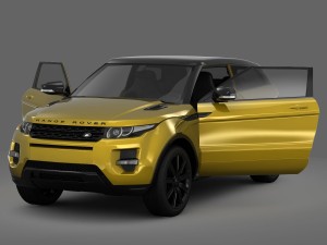 range rover evoque sicilian yellow limited edition 2013 3D-Modell