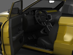 range rover evoque sicilian yellow limited edition 2013 3D-Modell