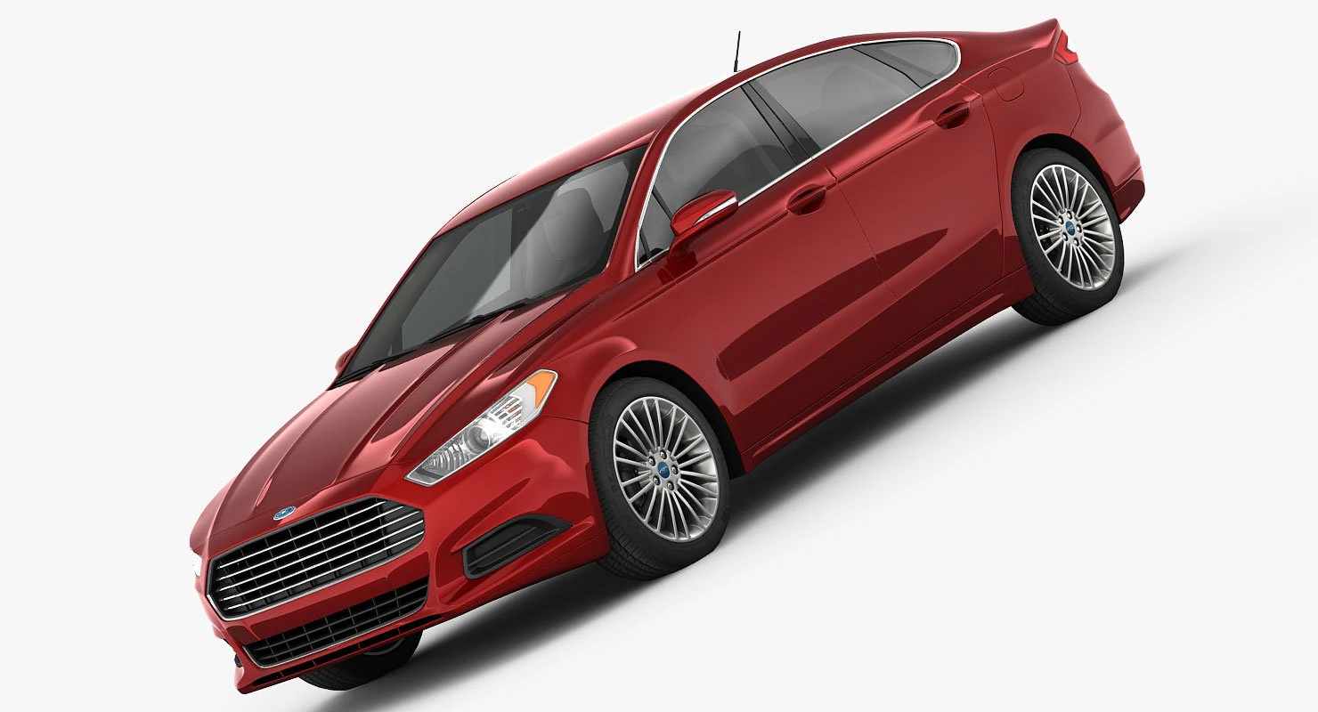 ford fusion s 2013 3D Model .c4d .max .obj .3ds .fbx .stl .blend 