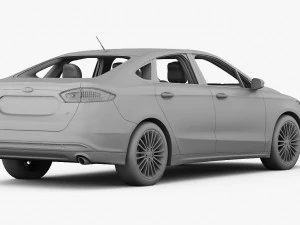 ford fusion s 2013 3D Model