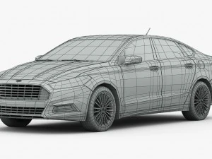 ford fusion s 2013 3D Model