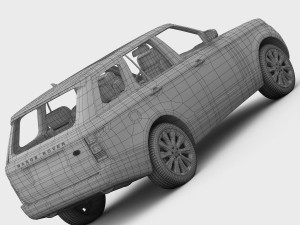 range rover supercharged l405 2013 3Dモデル