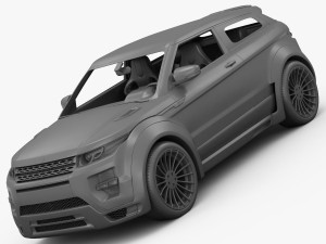 range rover evoque hamann 2012 Model 3D