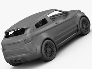 range rover evoque hamann 2012 Model 3D