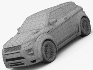 range rover evoque hamann 2012 3D Model