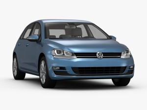 volkswagen golf 7 5-door 2013 3Dモデル