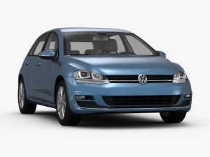 volkswagen golf 7 5-door 2013 3D Model
