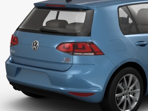 volkswagen golf 7 5-door 2013 3Dモデル