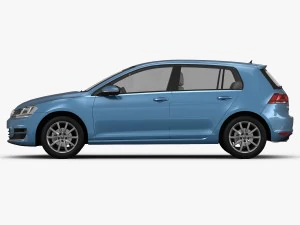 volkswagen golf 7 5-door 2013 3D Model