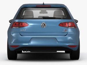 volkswagen golf 7 5-door 2013 3Dモデル