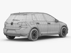volkswagen golf 7 5-door 2013 3D Model