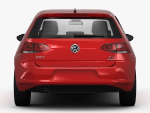 volkswagen golf 7 3-door 2013 3D मॉडल
