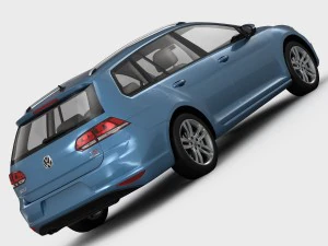 volkswagen golf 7 variant 2013 3D Model