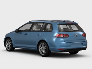 volkswagen golf 7 variant 2013 3D 모델
