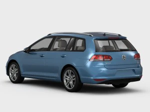 volkswagen golf 7 variant 2013 3D Model