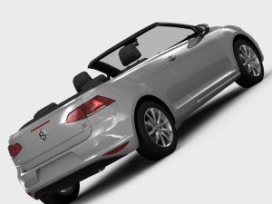 volkswagen golf 7 cabriolet 2014 3D 모델