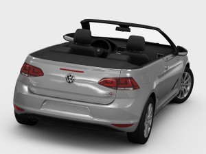 volkswagen golf 7 cabriolet 2014 3D 모델