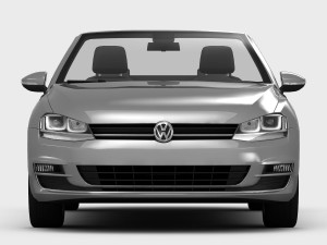 volkswagen golf 7 cabriolet 2014 3D 모델