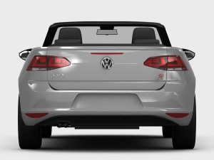 volkswagen golf 7 cabriolet 2014 3D 모델