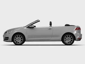 volkswagen golf 7 cabriolet 2014 3D 모델